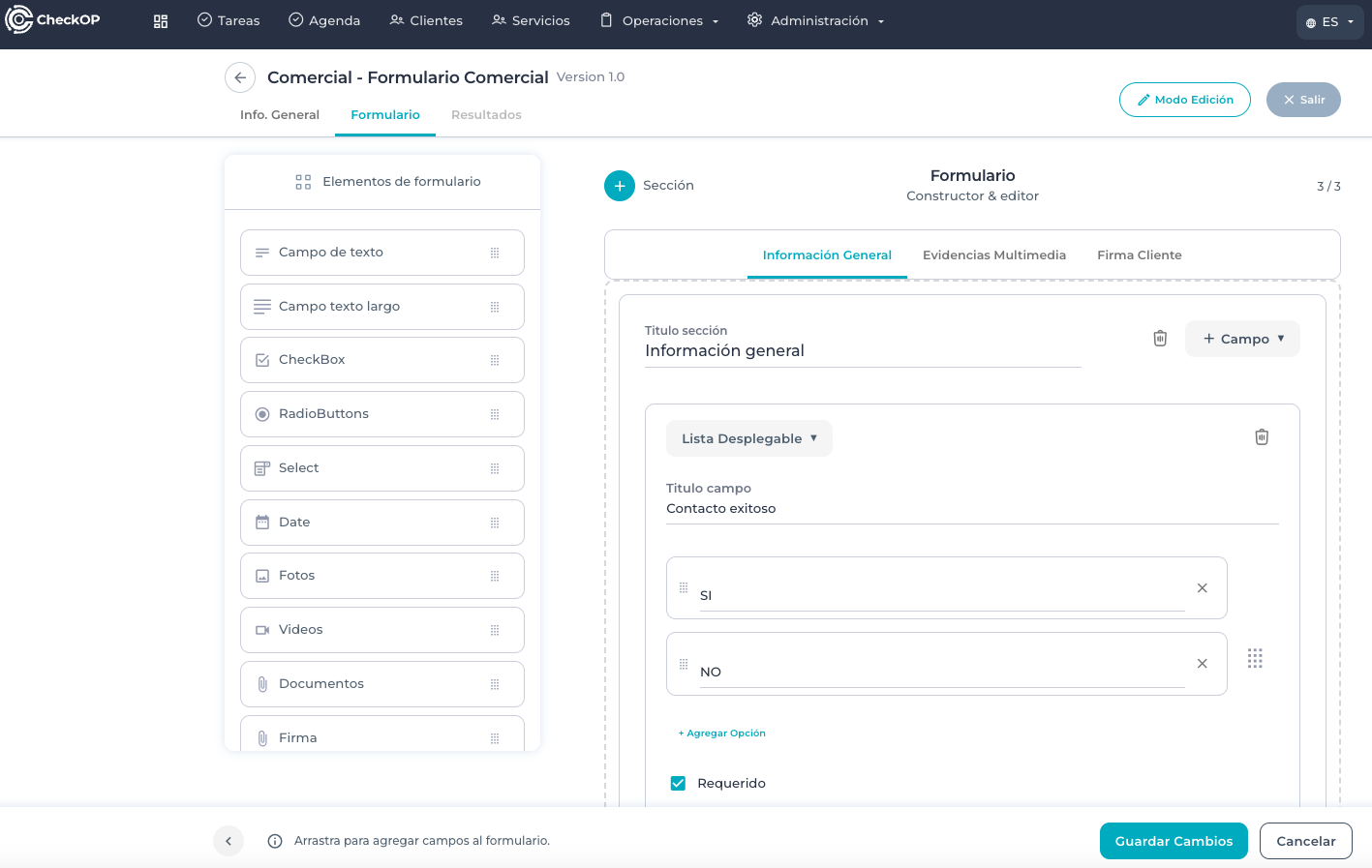 CheckOp-Captura - Formulario CheckOp-Captura - Formulario